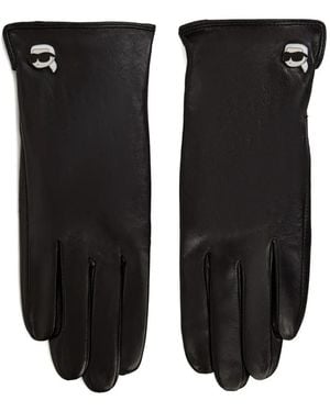 Karl Lagerfeld Guantes Ikon - Negro