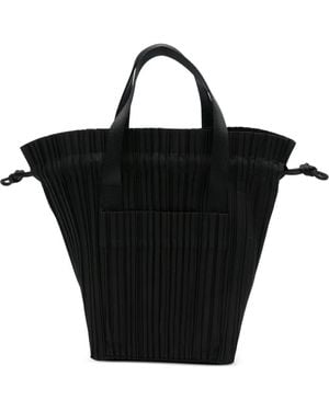 Pleats Please Issey Miyake Pleated Tote Bag - Black
