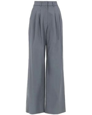 PT Torino Pantalones Anchos Con Pinzas - Gris