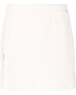 Ambush Monogram-Debossed Mini Skirt - Multicolor