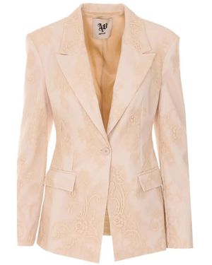 Aniye By Blazer Con Encaje Bordado - Rosa