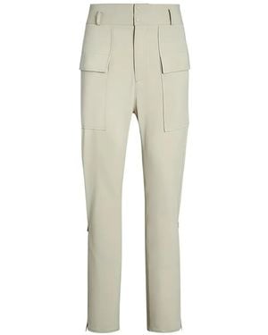 Ferragamo Zip-Detail Cargo Pants - Natural
