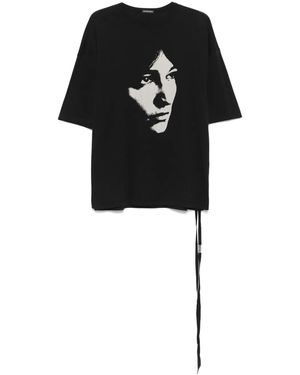 Ann Demeulemeester Dieter Tシャツ - ブラック