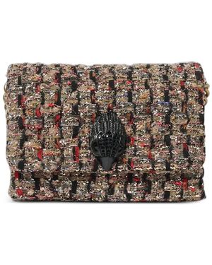 Kurt Geiger Kensington Tweed Shoulder Bag - Grey
