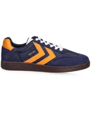 Hummel Vm78 Lace-Up Trainers - Blue