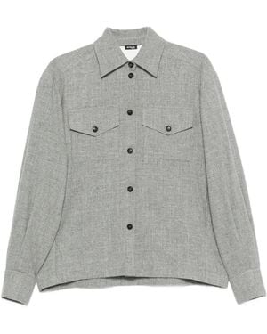 Kiton Chest-Pockets Buttoned Overshirt - Gray