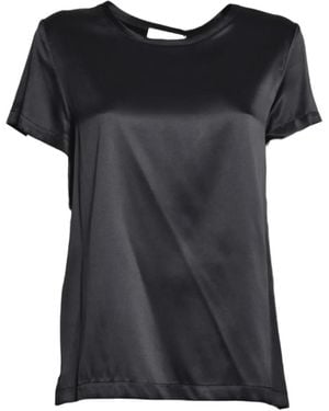 SOLOTRE T-Shirt A Maniche Corte - Nero