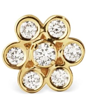 Sophie Bille Brahe Petite Lily Fleur Diamond Earrings - Metallic
