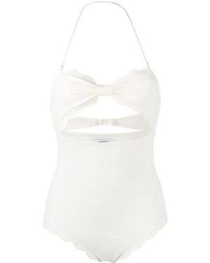 Marysia Swim Scalloped-Edge One Piece - White