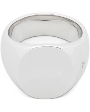 Tom Wood 'The Oval' Signet Ring - White