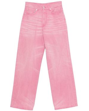6397 Jeans Met Wijde Pijpen - Roze
