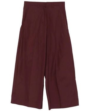 Max Mara Wide-Leg Trousers - Purple