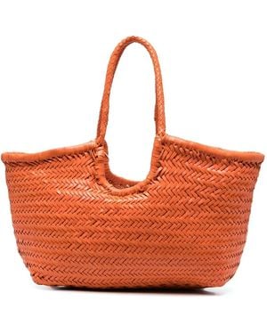 Dragon Diffusion Sac Cabas À Design Tressé - Orange