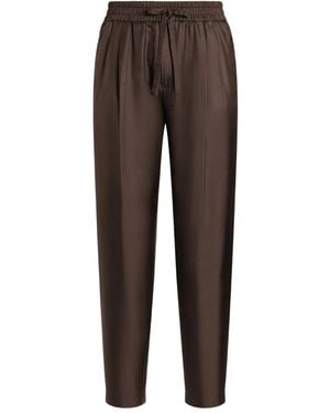 Dolce & Gabbana Hose Aus Seide - Braun