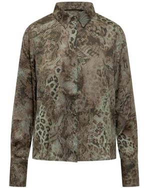 Ba&sh Cornelia Printed Shirt - Green