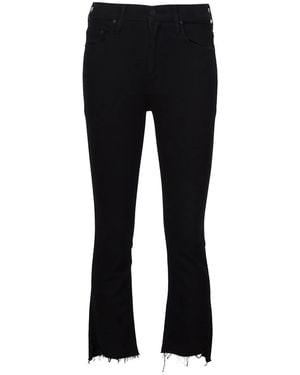 Mother Insider High-rise Cropped Jeans - ブラック