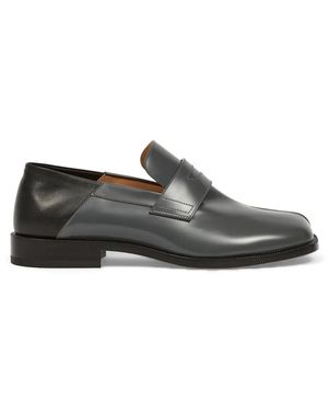 Maison Margiela Tabi Leather Loafers - Grey