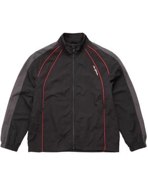 Han Kjobenhavn Piped Logo-Print Sport Jacket - Black