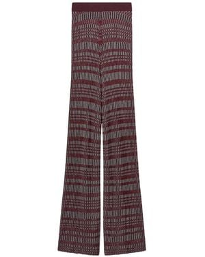 RETORI Micro-Check Trousers - Purple