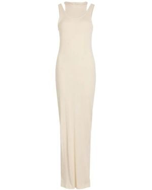 ARMARIUM Filippa Ribbed Maxi Dress - White