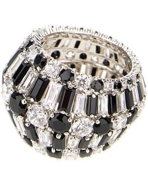 Swarovski Anello Con Cristalli - Nero