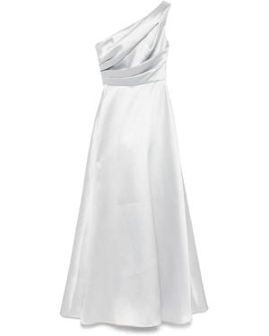 Amsale Vestido de fiesta mikado de una sola manga - Blanco
