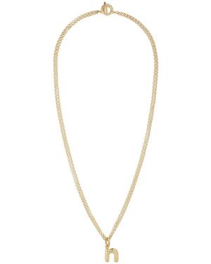 Roxanne Assoulin The Puffy Initial Necklace - White
