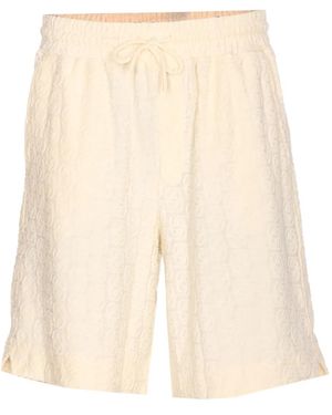 Drole de Monsieur Elasticised-waist track shorts - Natur