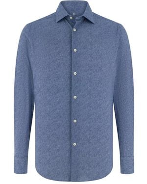 BOGGI Slim Fit Stretch Shirt - Blue