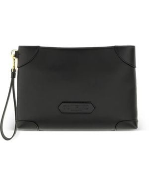 Tom Ford Leren Clutch - Zwart