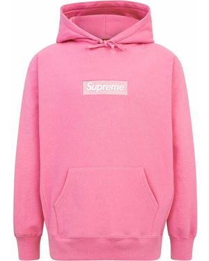 Supreme Box Logo Drawstring Hoodie - Pink