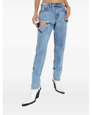 One Teaspoon Ripped-Details Jeans - Blue