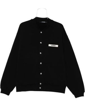 Jacquemus The Gros Grain Cardigan - Black
