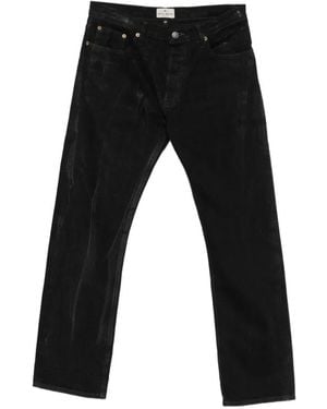 Antik Denim Logo-Plaque Jeans - Black