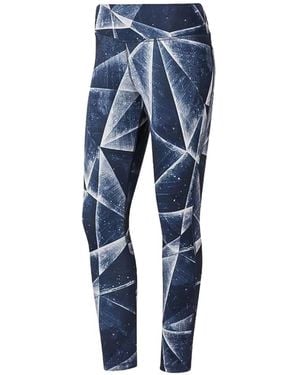 Reebok Geometric Print Leggings - Blue