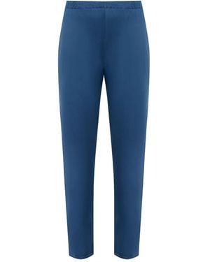 Hanro Pyjamabroek Met Toelopende Pijpen - Blauw