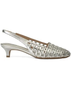 Ash Zapatos De Tacón Enji Con Tira Trasera - Blanco