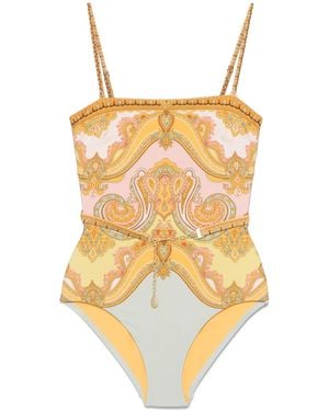 Zimmermann Maxine Chain ワンピース水着 - メタリック