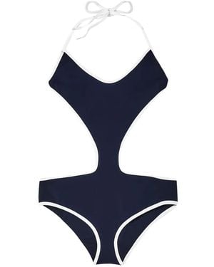 Miu Miu Halter Swimsuit - Blue
