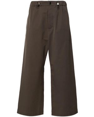Nanushka Drawstring Straight-Leg Pants - Gray