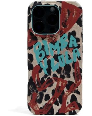 Bimba Y Lola Leopard-Print Iphone 16 Pro Case - Natural
