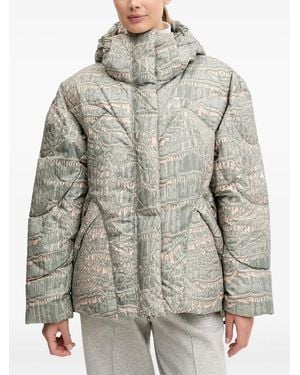 adidas By Stella McCartney Kapuzenjacke mit Muster - Grau