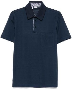 Brioni ピケ ポロシャツ - ブルー
