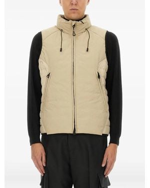 JG1 Zip-Fastening Gilet - Natural