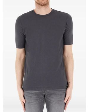 Gran Sasso Cotton Crew-Neck T-Shirt - Grey