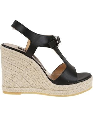 Sergio Rossi Nora Espadrille Wedge Espadrilles - Black