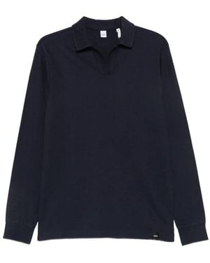 Aspesi Long-Sleeve Polo Shirt - Blue