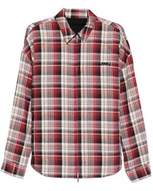 Juun.J Chemise Zippée À Carreaux - Red
