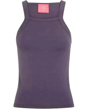 One Teaspoon Bamboo Logo Top - Purple