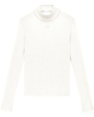 Courreges モックネック プルオーバー - ホワイト